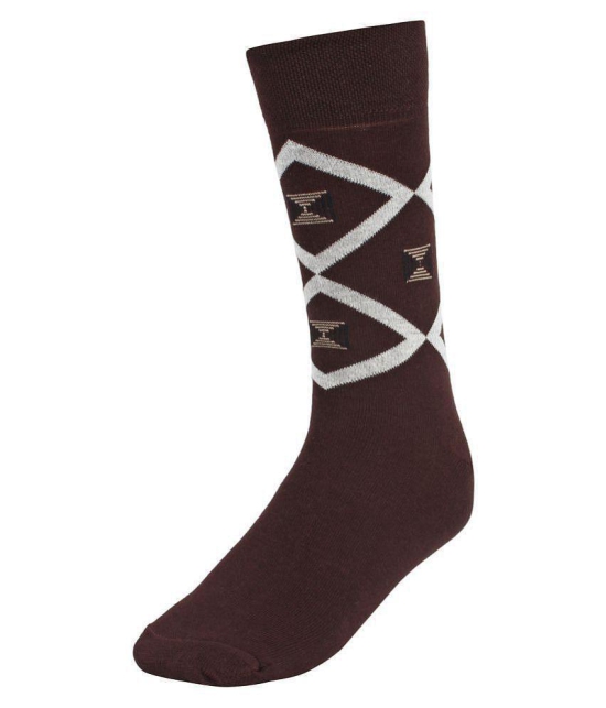 Creature Brown Formal Mid Length Socks - Brown