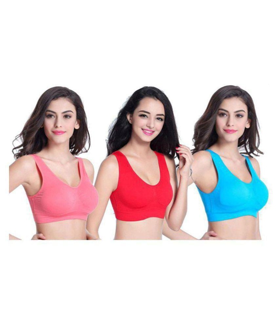 HOBBY LINGERIE Cotton Air Bra - Multi Color - None