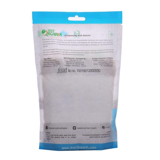 Just Organik Chana Flour 2 Kg (4x500g), 100% Organic Product