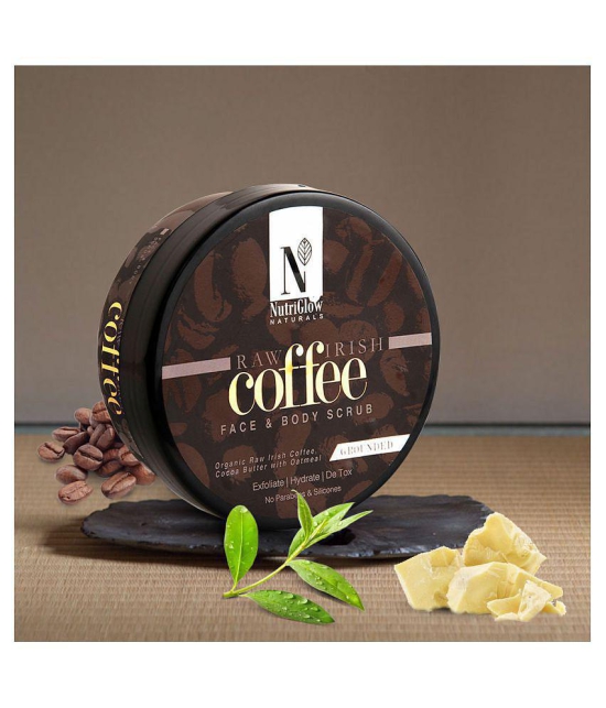 Nutriglow Raw Iris Coffee Face & Body Scrub For All Skin Type, 200gm