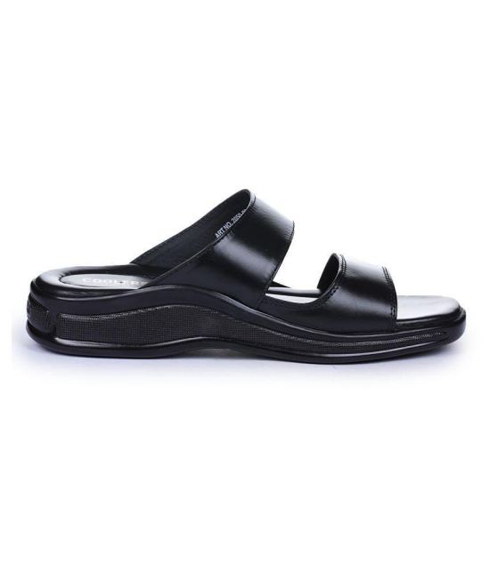 Liberty - Black Leather Daily Slipper - 8