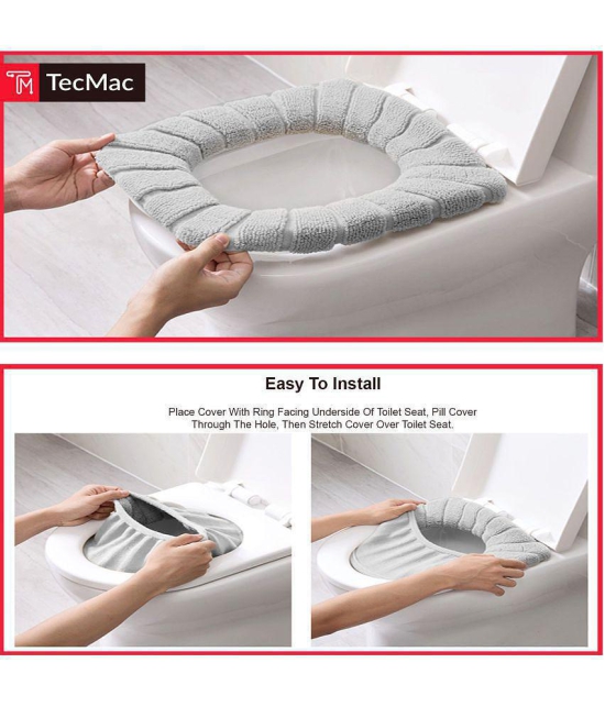 TecMac Polyester Toilet Seat Cover