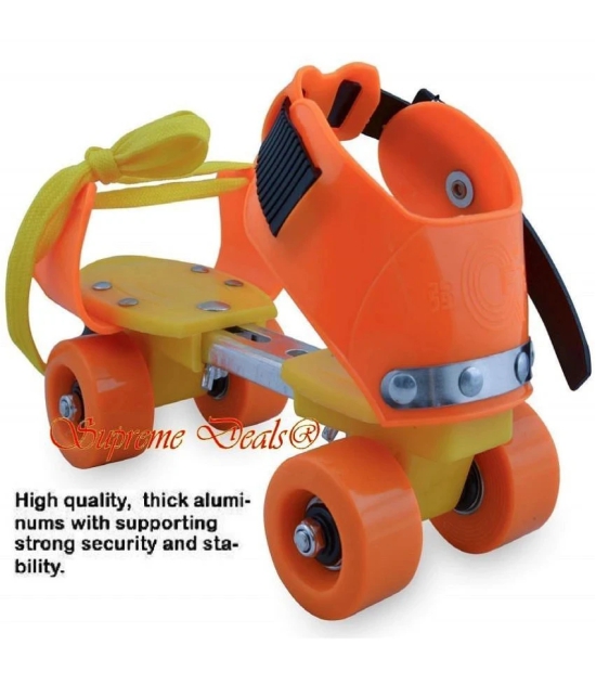 sevriza orange and yeallow Roller Skates For Kids Age Group 3 -15 Years Adjustable