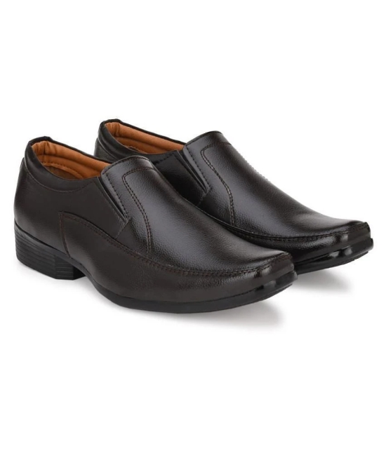 Leeport - Black Mens Slip On Formal Shoes - None