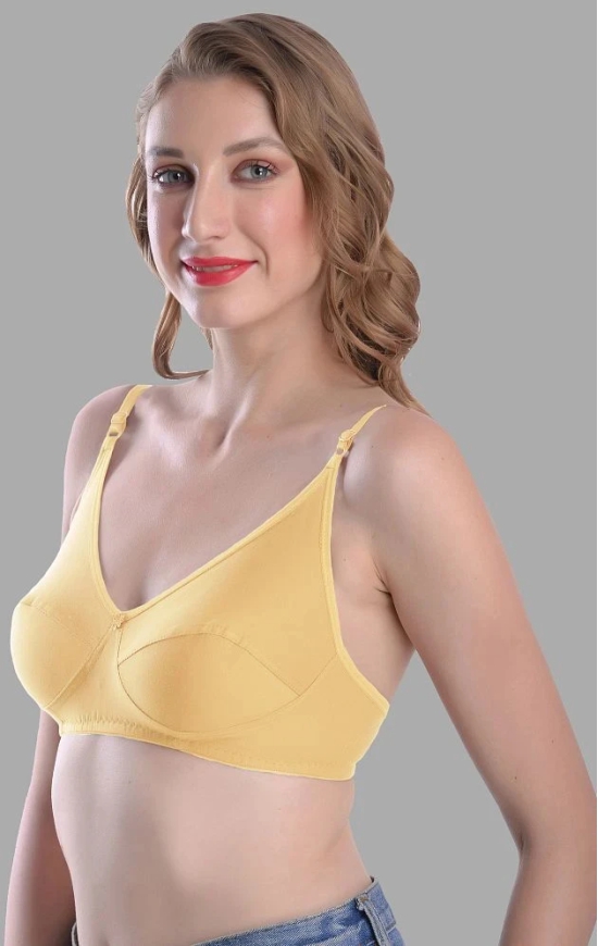 Madam - Multicolor Cotton Blend Non Padded Womens Everyday Bra ( Pack of 3 ) - None