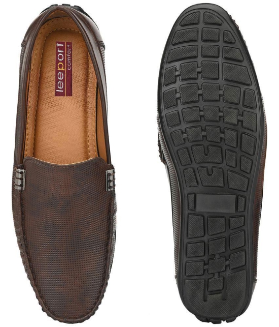 Leeport - Brown Mens Slip on - 9