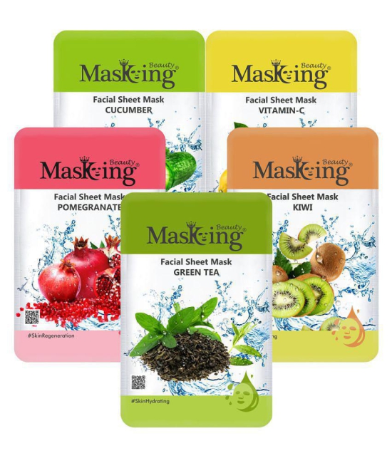 Masking - Radiant Glow Sheet Mask for All Skin Type (Pack of 5)