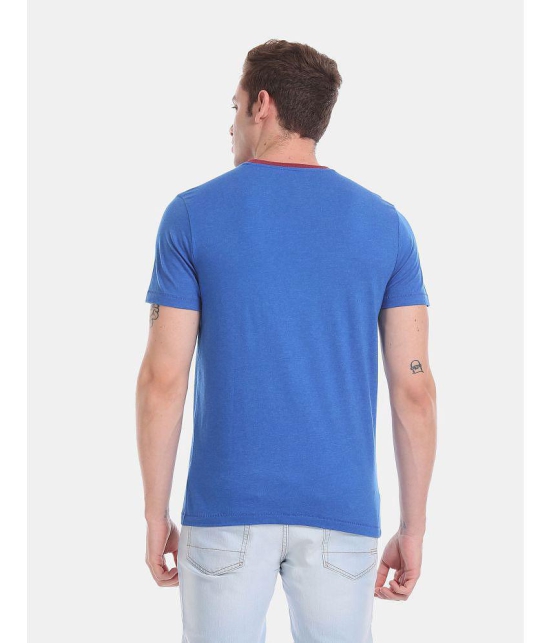 Aeropostale - Cotton Regular Fit Blue Men's T-Shirt ( Pack of 1 ) - None