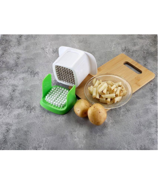 iview kitchenware Green Polypropylene (PP) Potato Chipser, French Fries ( Set of 1 ) - Green