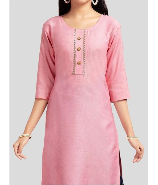 Aarika Peach Cotton Girls Kurta and Sharara Set ( Pack of 1 ) - None