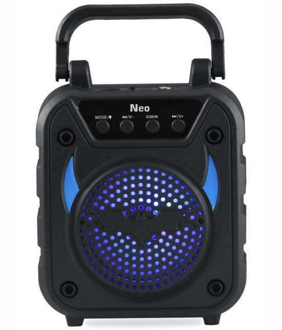 Neo M56 VP 10 W Bluetooth Speaker Bluetooth v5.0 with USB Playback Time 4 hrs Black - Black