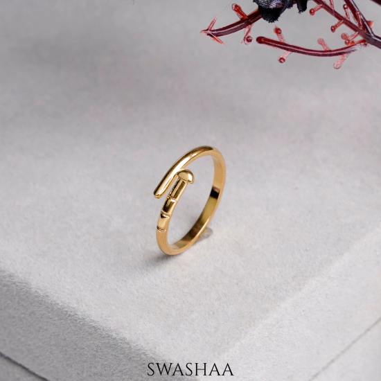 Estee 18K Gold Plated Ring-Gold