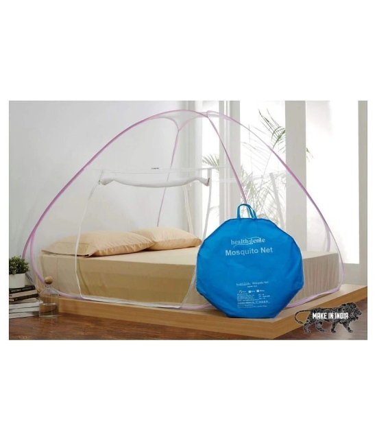 Healthgenie Double Pink Plain Mosquito Net - Pink