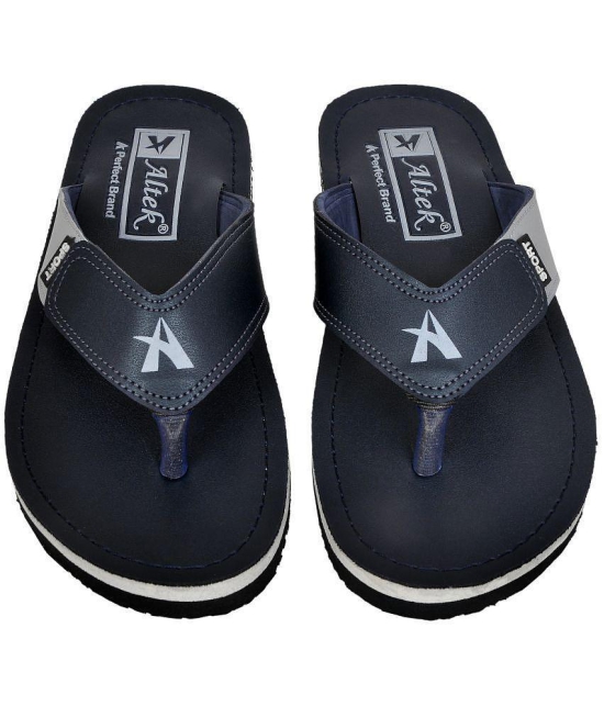 Altek - Navy Mens Thong Flip Flop - None