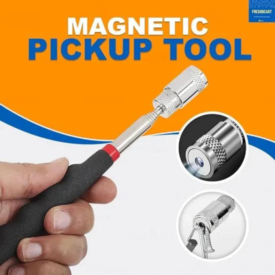 MAGNETIC PICKUP TOOL-LED LIGHT TELESCOPING HANDLE PICK UP MAGNET WITH LED LIGHT MAGNET STICKS EXTENDING FOR HOME