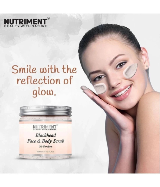 Nutriment Blackhead Face And Body Scrub For Men & Women ( Pack of 1 ) - 250gm