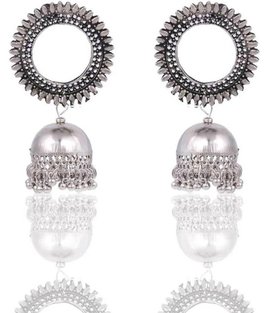 Samridhi DC Silver Jhumki Earrings ( Pack of 1 ) - Silver