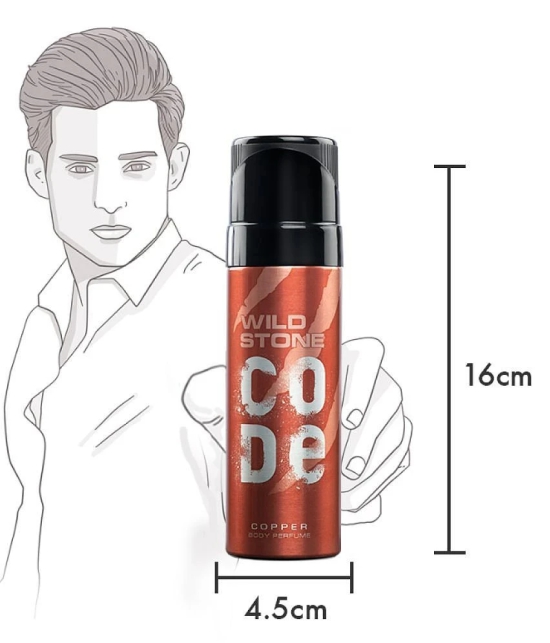 Wild Stone COPPER ( PACK OF 2) Perfume Body Spray - For Men (240 ml, Pack of 2)