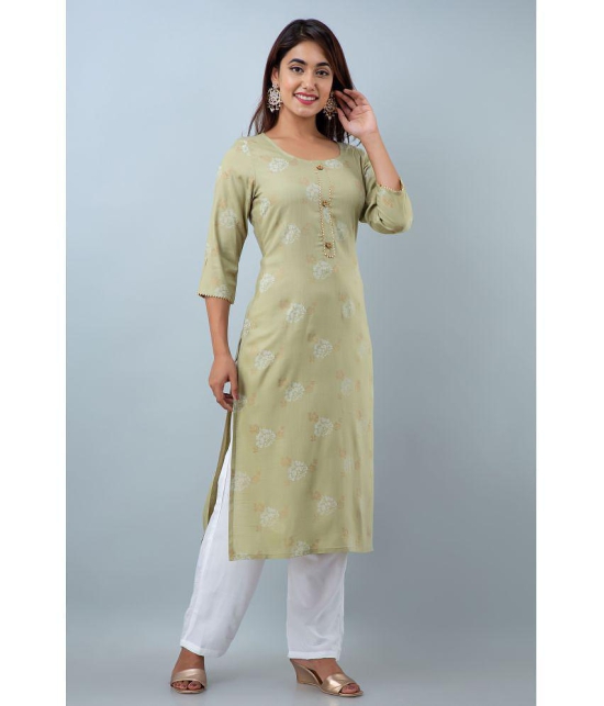 Doriya - Green Straight Rayon Women's Stitched Salwar Suit ( Pack of 1 ) - None