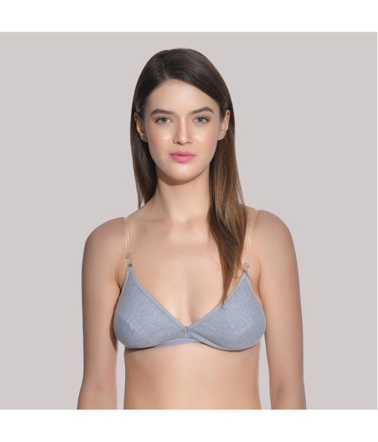 AIMLY - Multicolor Cotton Blend Non Padded Women's T-Shirt Bra ( Pack of 3 ) - None