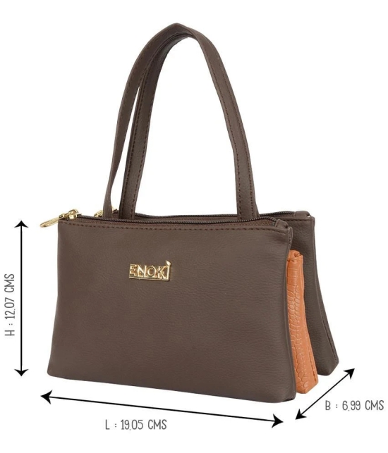 Enoki - Brown Artificial Leather Handheld - Brown