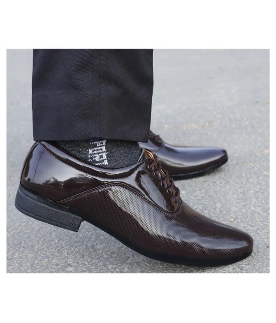 Aadi Brown Mens Derby Formal Shoes - None