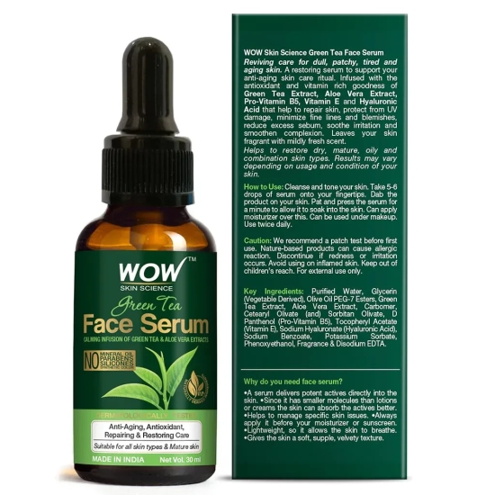 Green Tea Face Serum - For Repair & Restore Your Skin - For Men & Women - 30ml