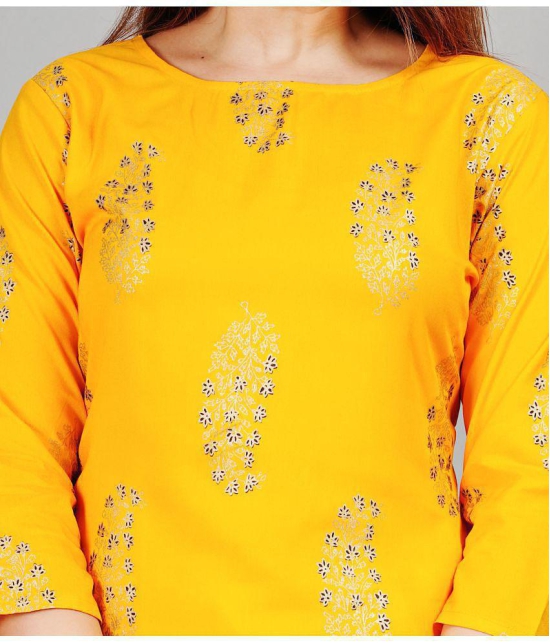 SIPET - Yellow Straight Rayon Womens Stitched Salwar Suit ( Pack of 1 ) - None