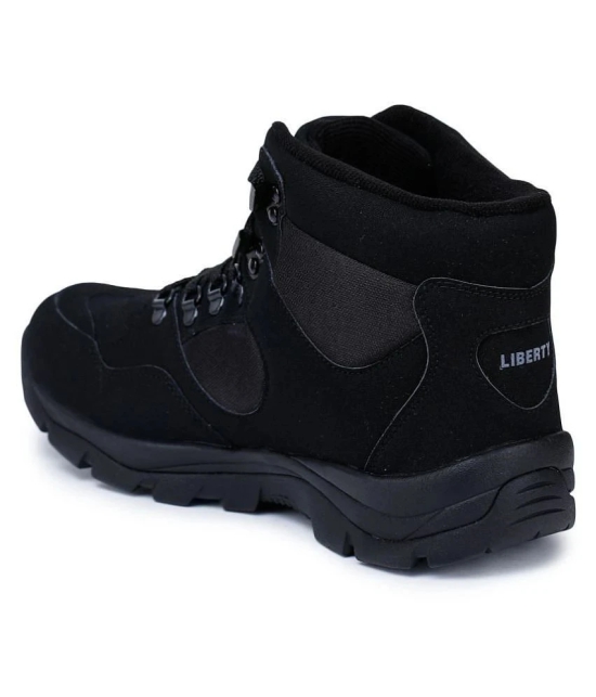 Liberty High Ankle Black Safety Shoes - 11