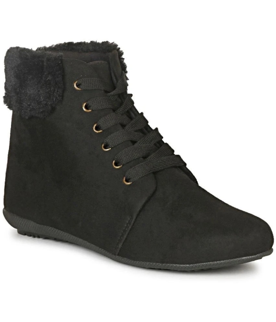 Saheb Black Womens Ankle Length Boots - None