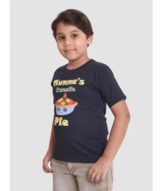 Neo Garments - Navy Blue Cotton Boys T-Shirt ( Pack of 1 ) - None