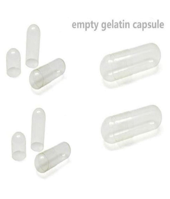 BioMed Empty Gelatin Capsules 00 colorless Capsule 1000 no.s