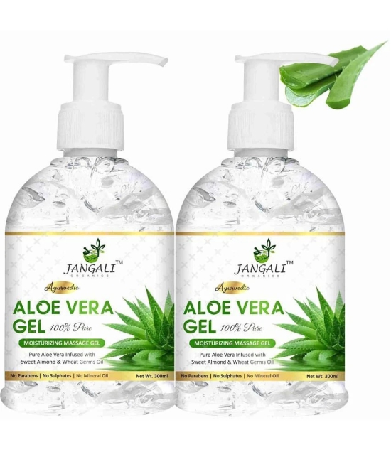 PURE JANGALI organics Aloe Vera Gel - Moisturize Skin & Younger Looking 600ml