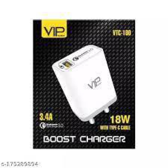 VIP 3.4A 18W CHARGER WITH TYPE C CABLE  VTC-100