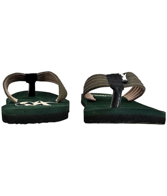 Altek - Green Mens Thong Flip Flop - None