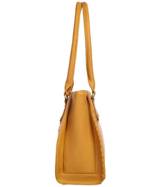 Fostelo - Yellow PU Shoulder Bag - Yellow