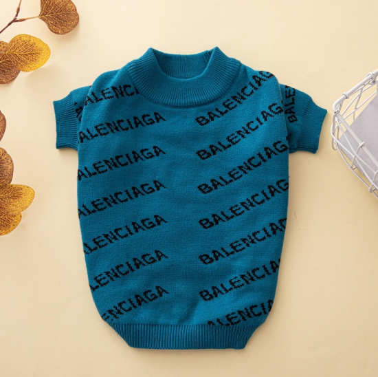 Dog Clothes| Premium Printed Sweater | Sizes and Colours Available| Claws N Paws-Blue / S