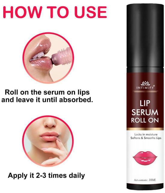 Intimify Lip Serum Roll On, pink lip serum, beetroot lip serum, red lip serum, lip gloss, 10 ml