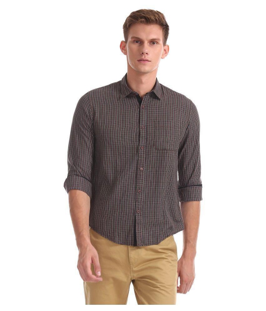 Ruggers 100 Percent Cotton Brown Shirt - None