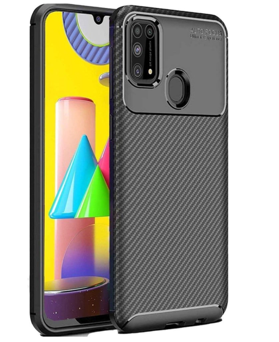 Samsung Galaxy M31 Prime Back Cover Case Carbon Fiber / Samsung Galaxy F41 Back Cover Case Carbon Fiber / Samsung Galaxy M31 Back Cover Case Carbon Fiber