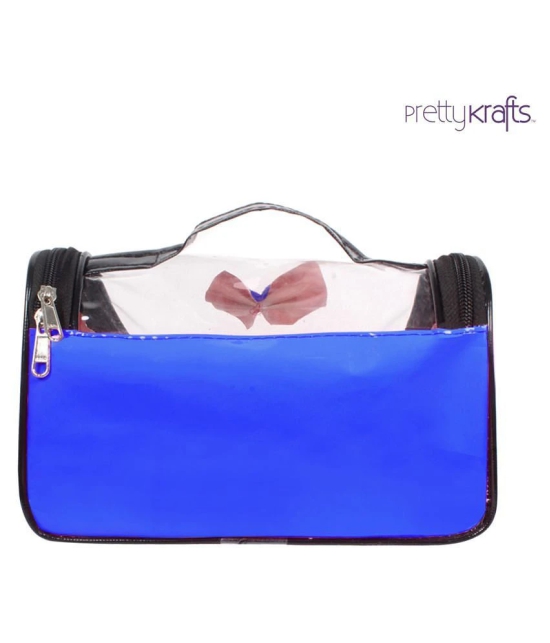 PrettyKrafts Blue Vanity Kit and pouches - 1 Pc - Blue