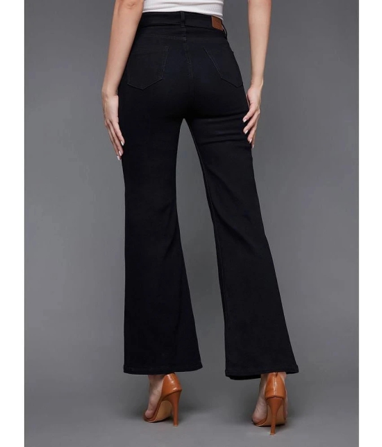 Miss Chase - Black Denim Wide Leg Womens Jeans ( Pack of 1 ) - None