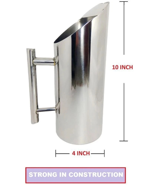 A & H ENTERPRISES Water Jug Daily Use Stainless Steel Jug and Glass Combo 1500 mL - Steel