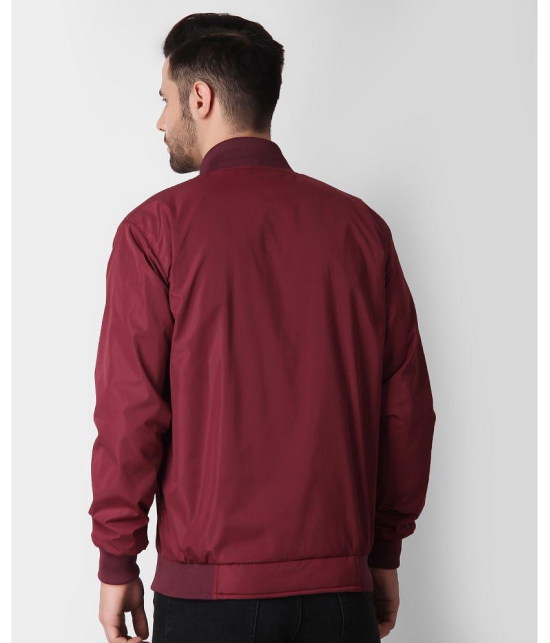 4B Nylon Mens Windcheater Jacket - Maroon ( Pack of 1 ) - None