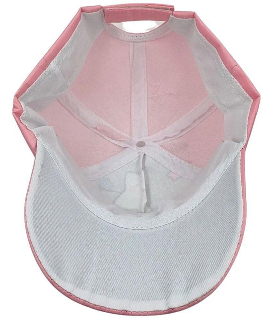 Zacharias Unisex Kids Cotton & Polyester Baby Cap kc-19 (Pink_9-24 Months) (Pack of 1) - None