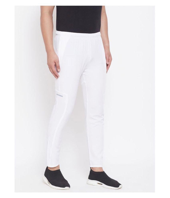 RANBOLT - White Polyester Men's Sports Trackpants ( Pack of 1 ) - M