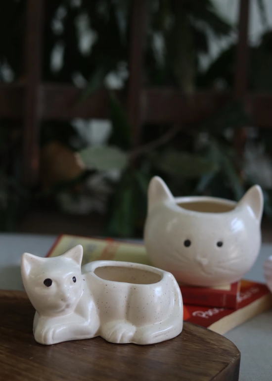 Cat & Kitty Planter