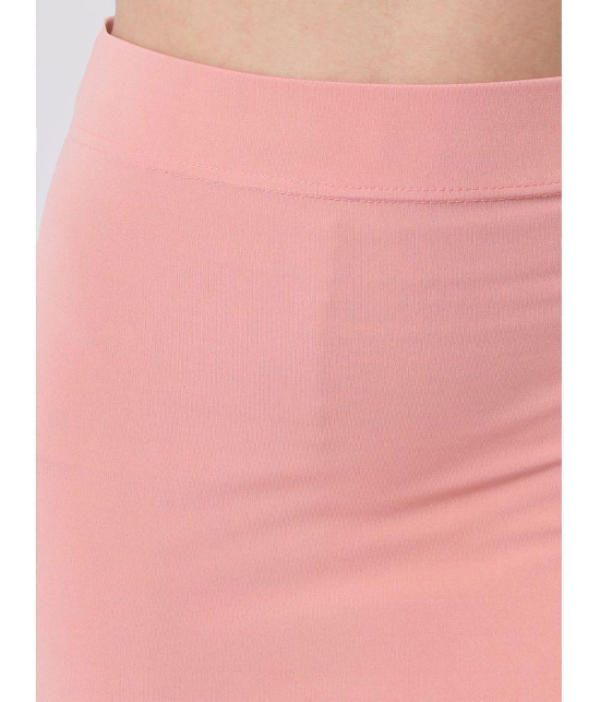 SELETA - Peach Saree Shapewear Spandex Women's Shaping  Bottoms ( Pack of 1 ) - None