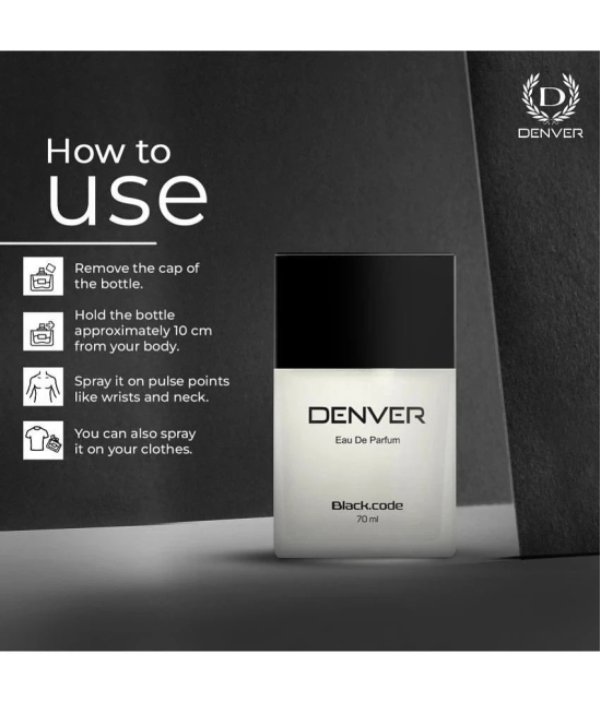 Denver Black code Perfume - 70ML Each (Pack of 2)