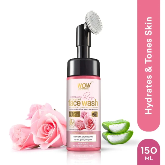 Himalayan Rose Face Wash 150 ML (Face wash with built-in-brush)